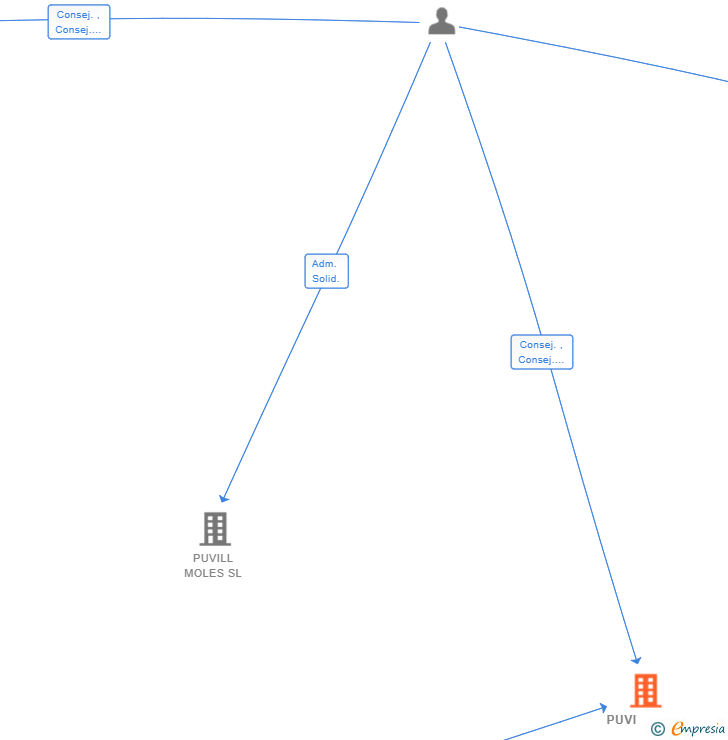 Vinculaciones societarias de PUVITHECA SL