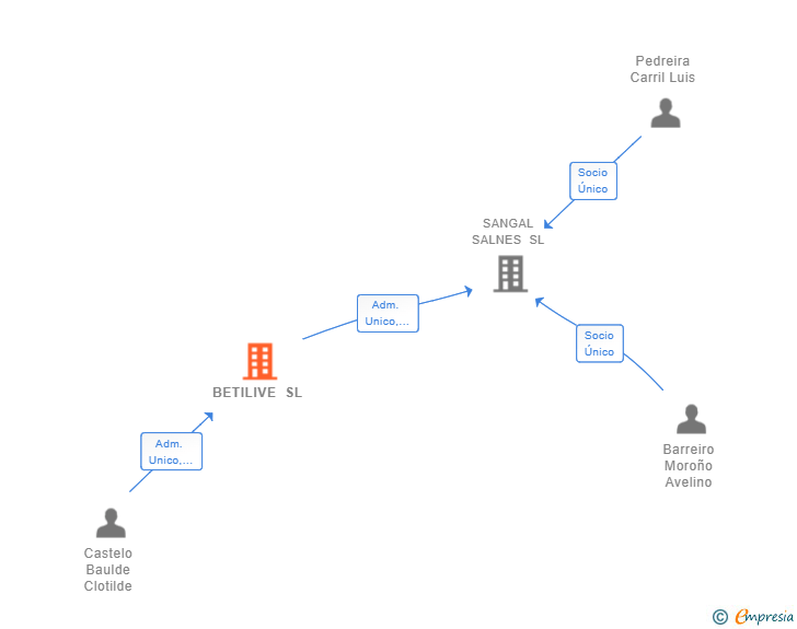 Vinculaciones societarias de BETILIVE SL