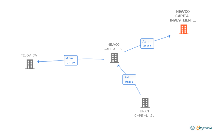 Vinculaciones societarias de NEWCO CAPITAL INVESTMENT SL