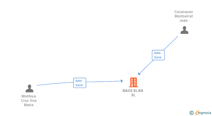 Vinculaciones societarias de BAGESLAB SL (EXTINGUIDA)