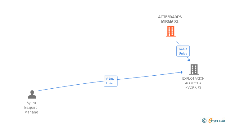 Vinculaciones societarias de ACTIVIDADES MIRMA SL