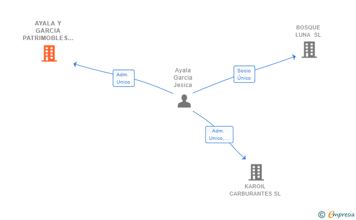 Vinculaciones societarias de AYALA Y GARCIA PATRIMOBLES SL