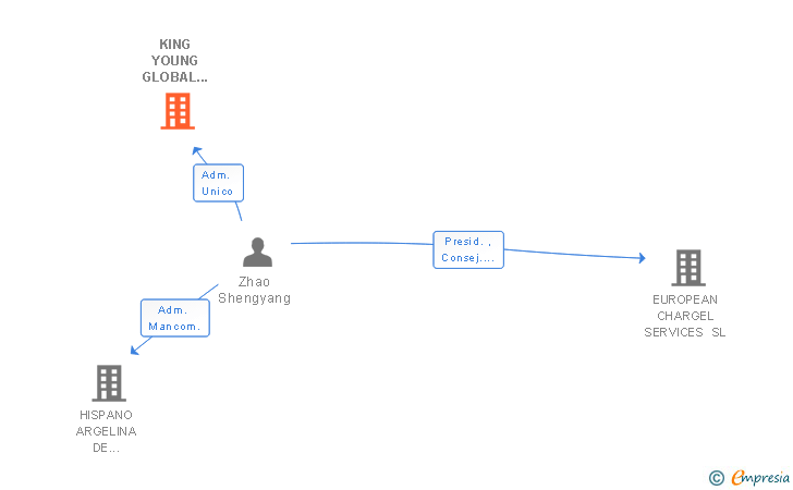 Vinculaciones societarias de KING YOUNG GROUP SL