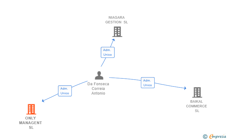 Vinculaciones societarias de ONLY MANAGENT SL