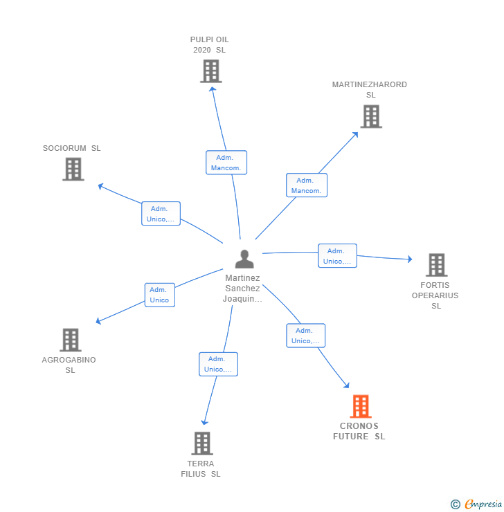 Vinculaciones societarias de CRONOS FUTURE SL
