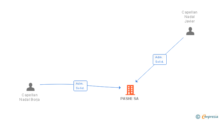 Vinculaciones societarias de PASHE SA