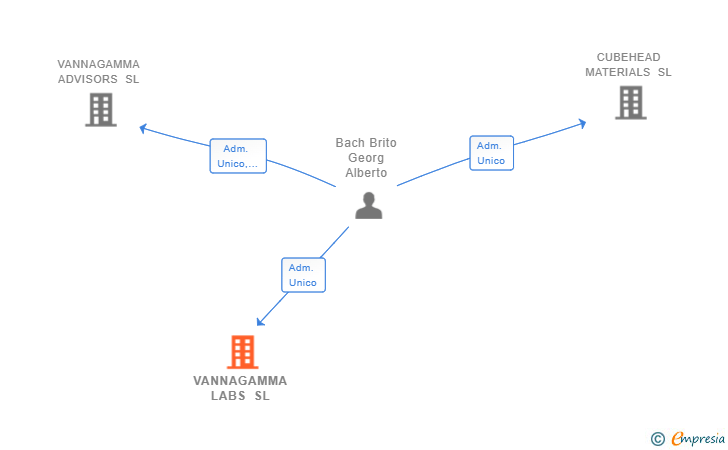 Vinculaciones societarias de VANNAGAMMA LABS SL
