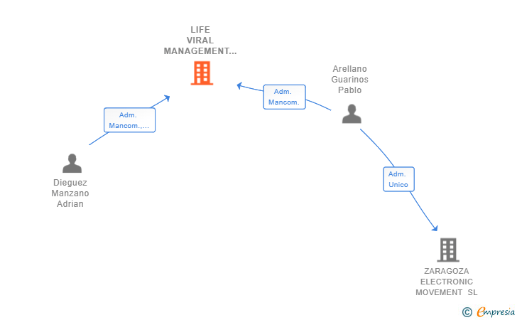 Vinculaciones societarias de LIFE VIRAL MANAGEMENT SL