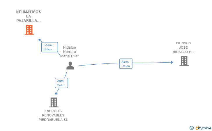 Vinculaciones societarias de NEUMATICOS LA PAJARILLA SL