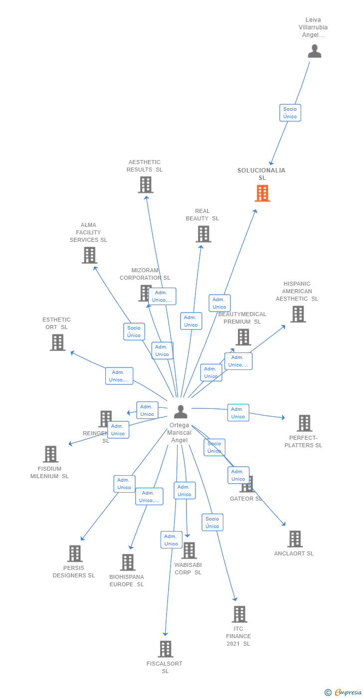 Vinculaciones societarias de SOLUCIONALIA SL