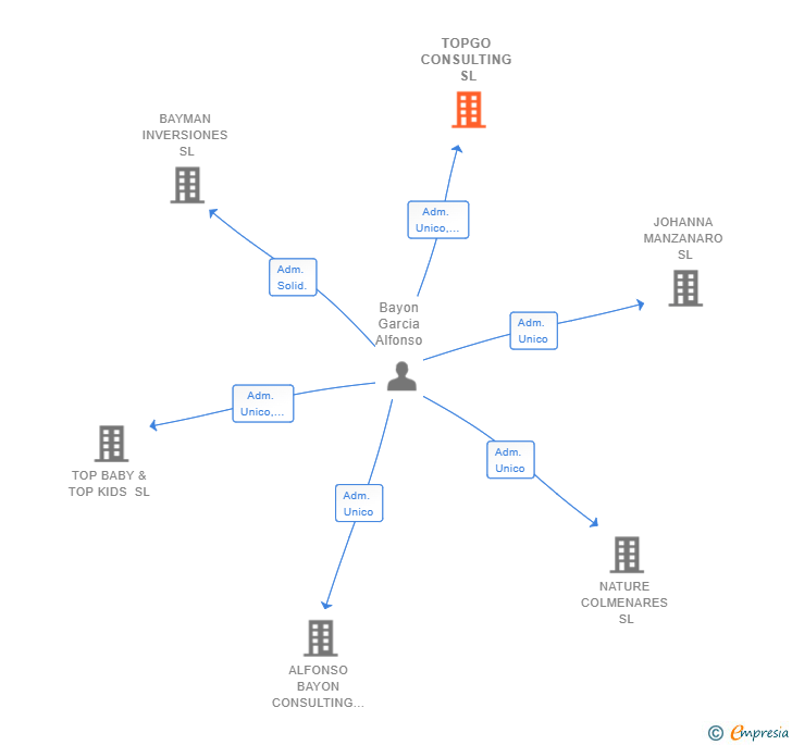 Vinculaciones societarias de TOPGO CONSULTING SL