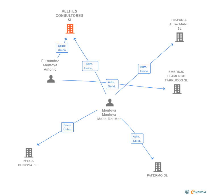 Vinculaciones societarias de VELITES CONSULTORES SL