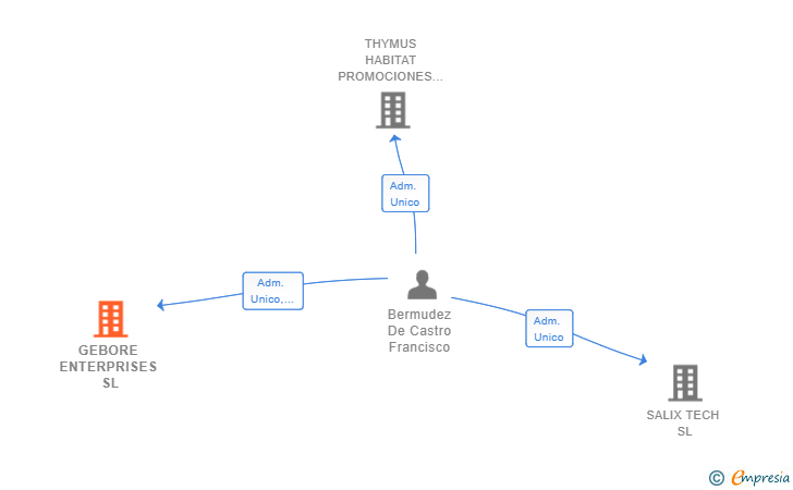 Vinculaciones societarias de GEBORE ENTERPRISES SL