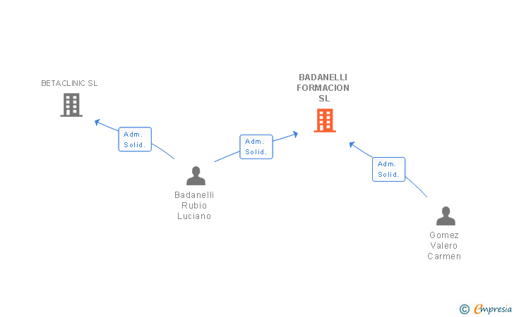 Vinculaciones societarias de BADANELLI FORMACION SL