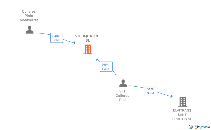 Vinculaciones societarias de VICUQUATRE SL