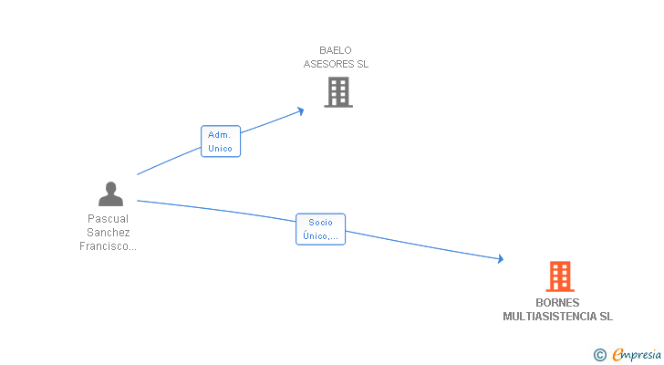 Vinculaciones societarias de BORNES MULTIASISTENCIA SL