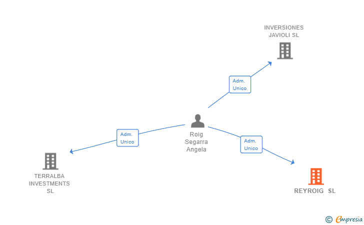 Vinculaciones societarias de REYROIG SL