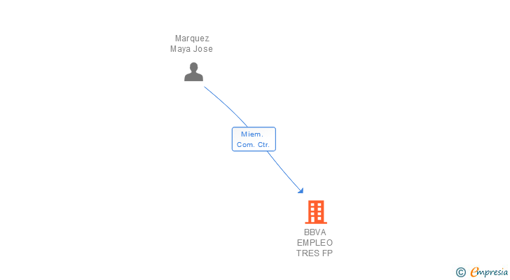 Vinculaciones societarias de BBVA EMPLEO TRES FP
