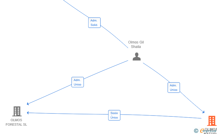 Vinculaciones societarias de OLMOS NATURA GROUP SL