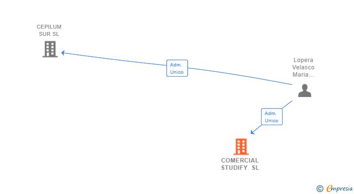 Vinculaciones societarias de COMERCIAL STUDIFY SL