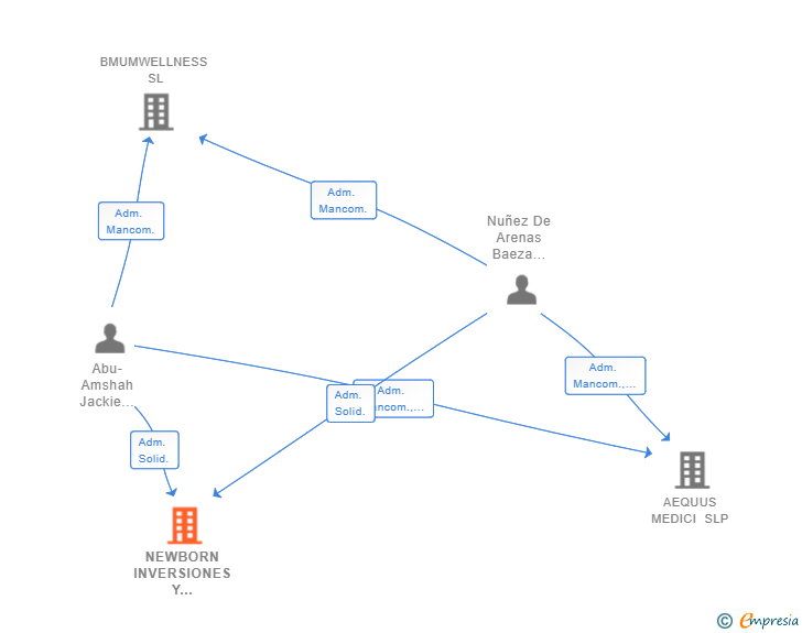 Vinculaciones societarias de NEWBORN INVERSIONES Y DESARROLLOS SL