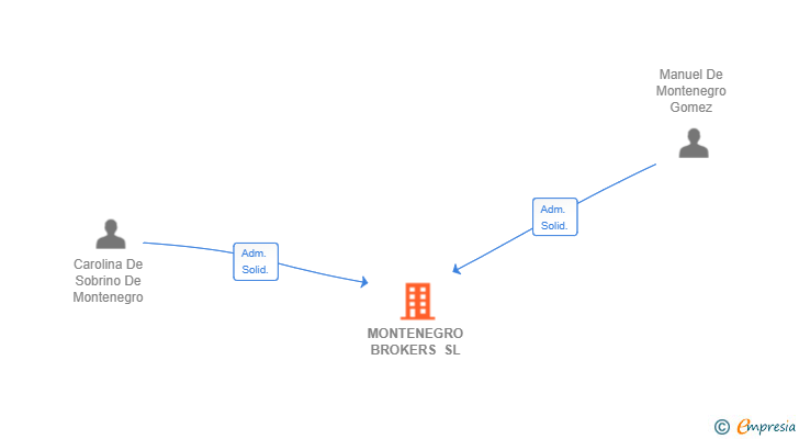 Vinculaciones societarias de MONTENEGRO BROKERS SL