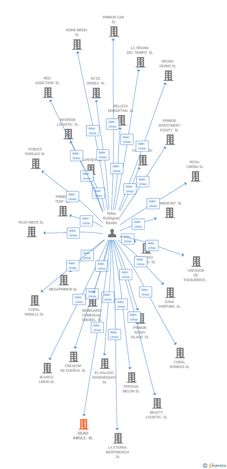 Vinculaciones societarias de DEAD ANGLE SL