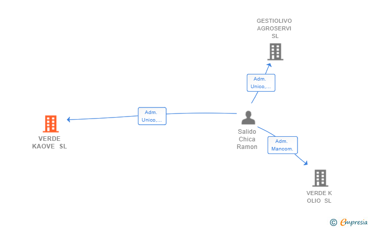 Vinculaciones societarias de VERDE KAOVE SL