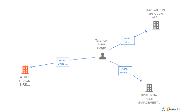 Vinculaciones societarias de WHITE BLACK BIRD CONSULTING SL