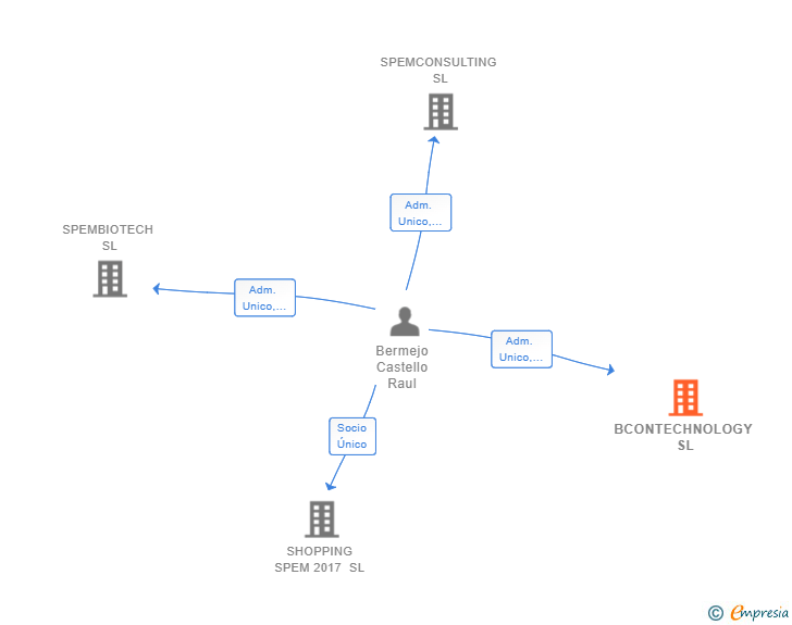 Vinculaciones societarias de BCONTECHNOLOGY SL