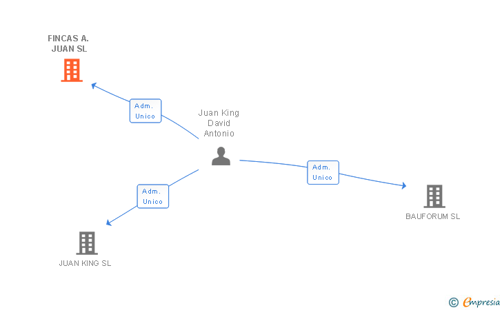 Vinculaciones societarias de FINCAS A. JUAN SL