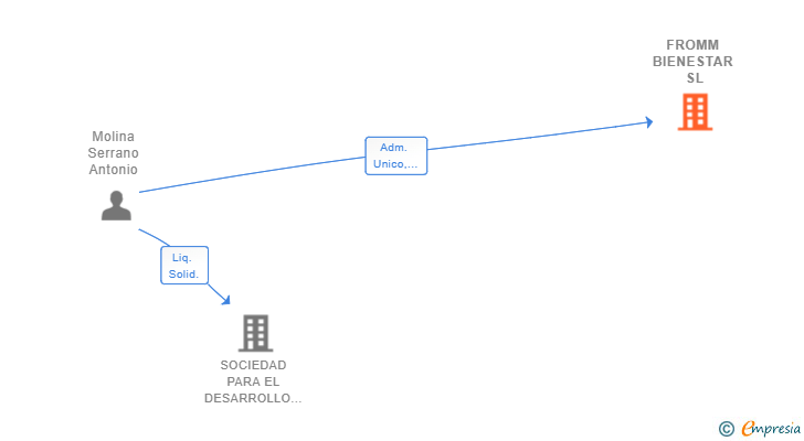 Vinculaciones societarias de FROMM BIENESTAR SL