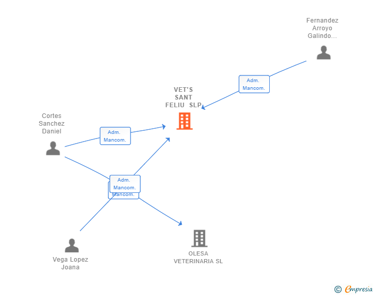 Vinculaciones societarias de VET'S SANT FELIU SLP