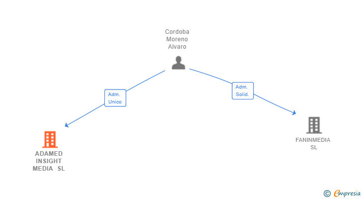 Vinculaciones societarias de ADAMED INSIGHT MEDIA SL