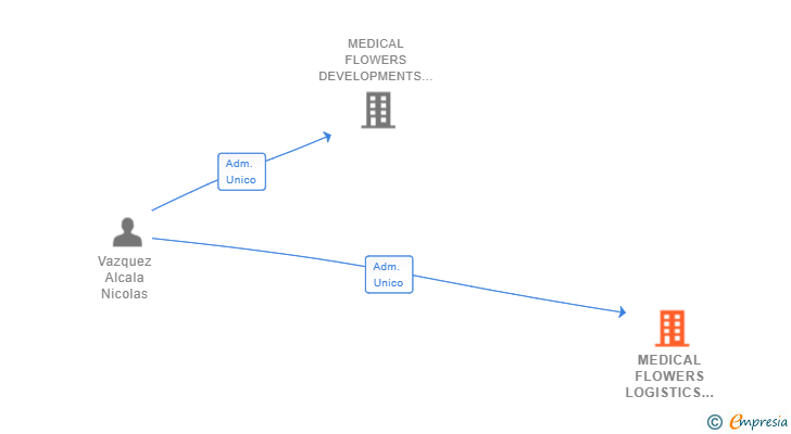 Vinculaciones societarias de MEDICAL FLOWERS LOGISTICS SL