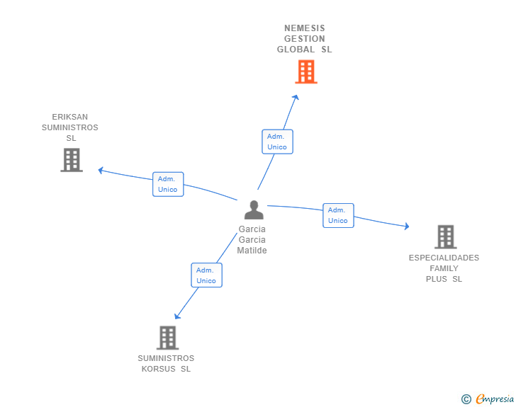 Vinculaciones societarias de NEMESIS GESTION GLOBAL SL