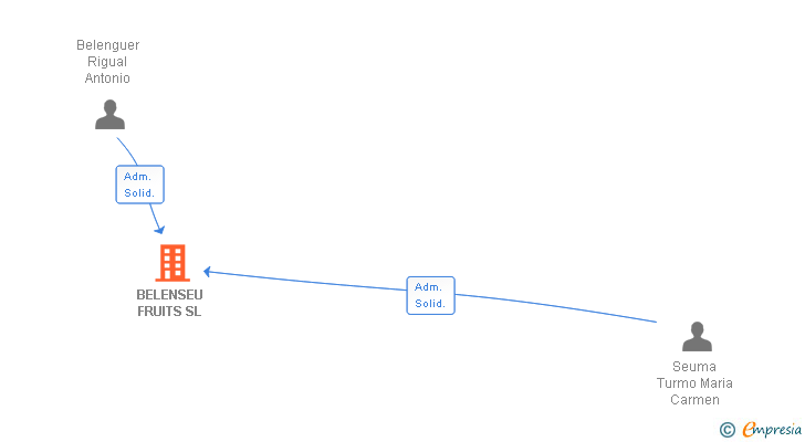 Vinculaciones societarias de BELENSEU FRUITS SL