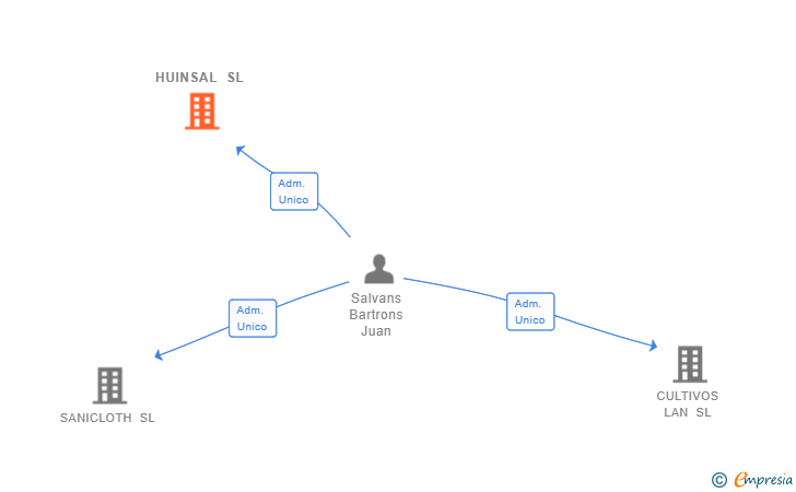 Vinculaciones societarias de HUINSAL SL