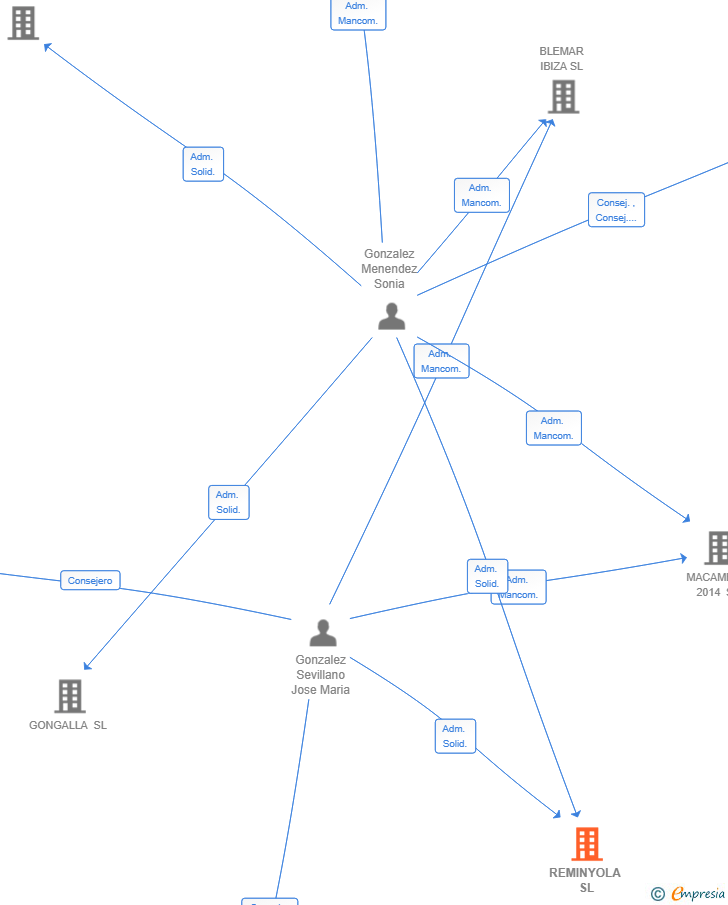 Vinculaciones societarias de REMINYOLA SL