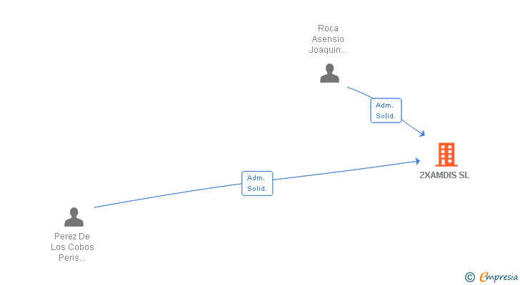 Vinculaciones societarias de 2XAMDIS SL