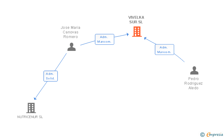 Vinculaciones societarias de VIVELKA SUR SL (EXTINGUIDA)