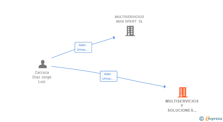 Vinculaciones societarias de MULTISERVICIOS Y SOLUCIONES PROFESIONALES SL