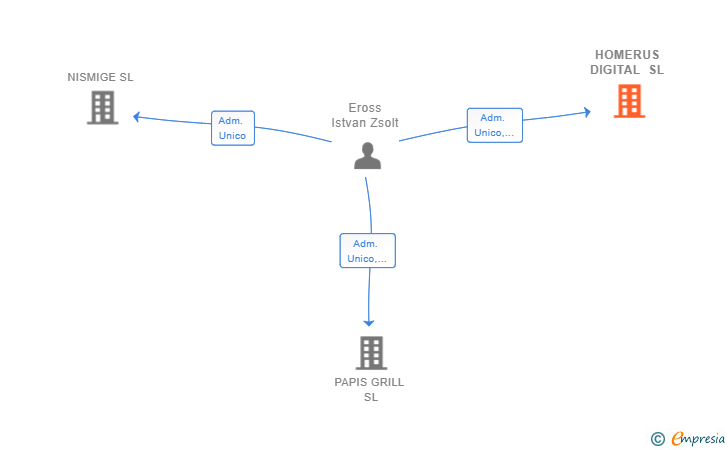Vinculaciones societarias de HOMERUS DIGITAL SL