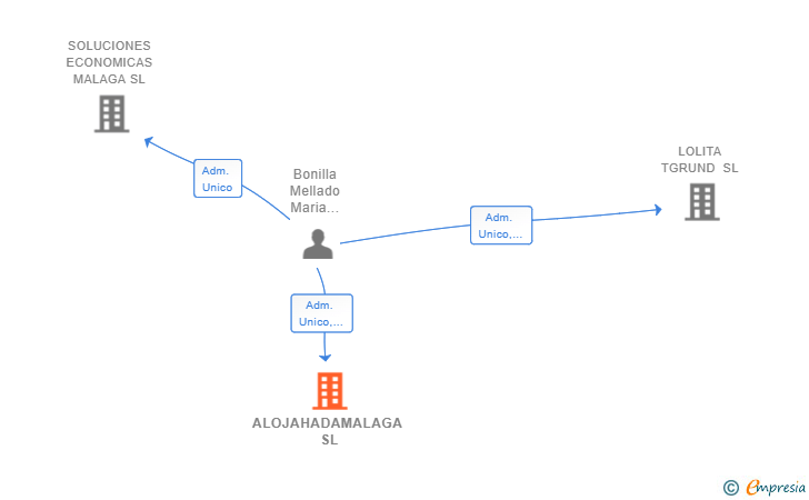 Vinculaciones societarias de ALOJAHADAMALAGA SL