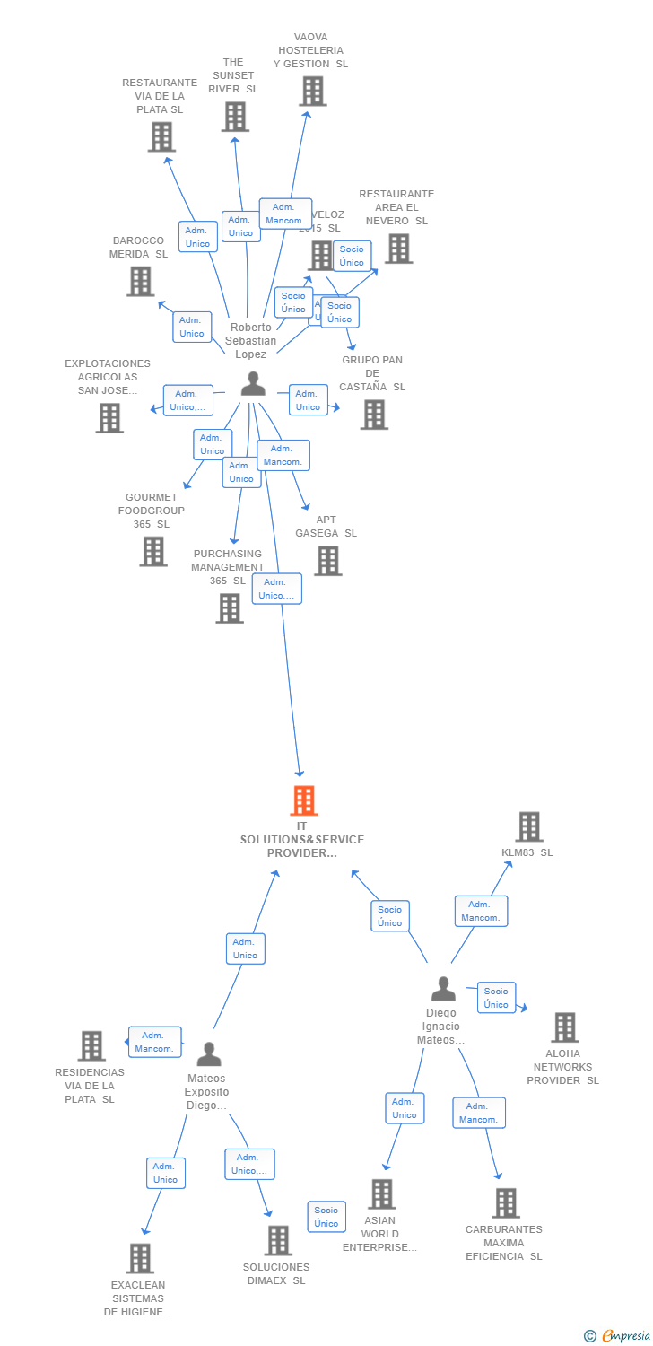 Vinculaciones societarias de IT SOLUTIONS&SERVICE PROVIDER SL