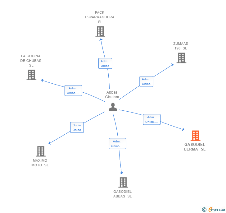 Vinculaciones societarias de GASODIEL LERMA SL
