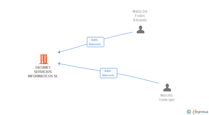 Vinculaciones societarias de DATANET SERVICIOS INFORMATICOS SL