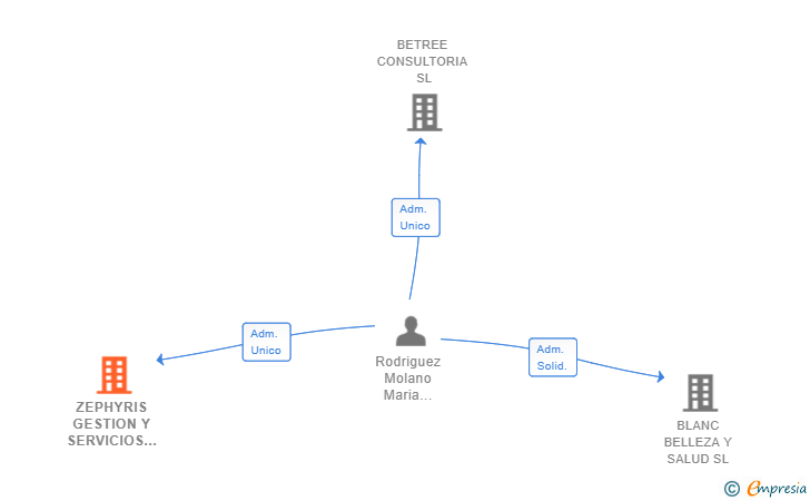 Vinculaciones societarias de ZEPHYRIS GESTION Y SERVICIOS INMOBILIARIOS SL