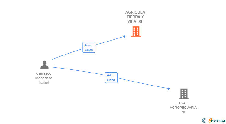 Vinculaciones societarias de AGRICOLA TIERRA Y VIDA SL