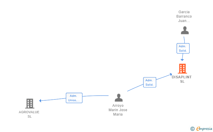 Vinculaciones societarias de DISAPLINT SL